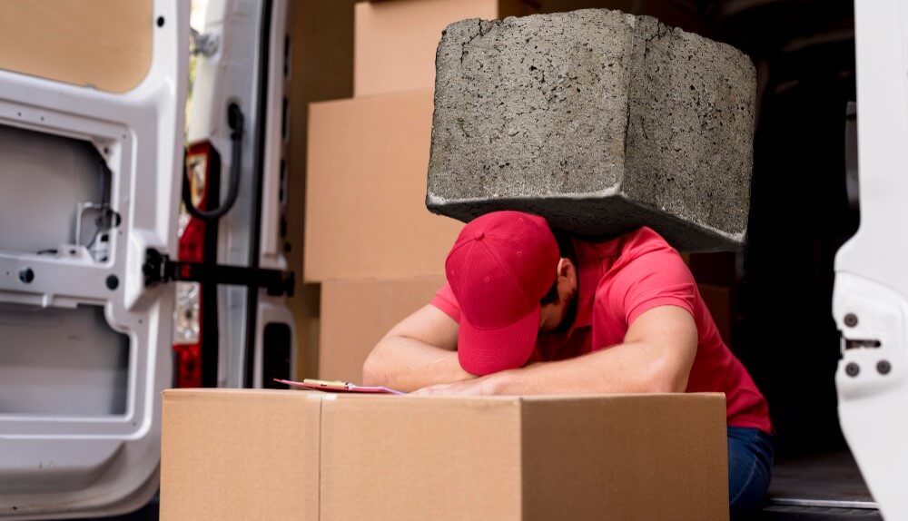 umoran radnik na selidbi